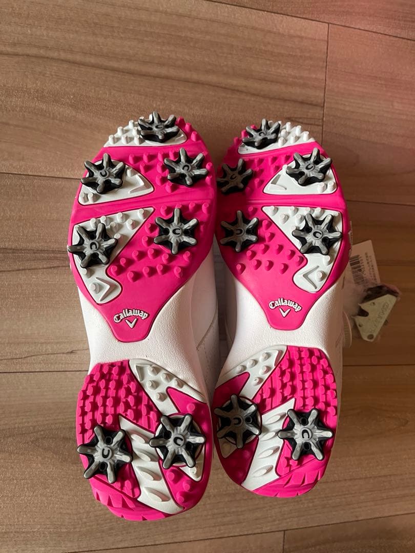 【今だけ価格】Callaway ゴルフバッグ ネイビー ピンク＆ゴルフシューズ