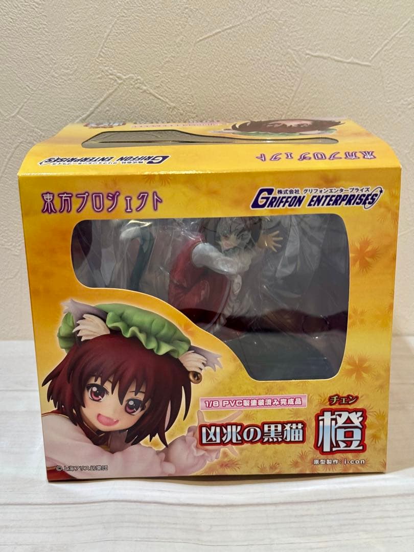 【未開封品】東方project 1/8 凶兆の黒猫 橙（チェン）