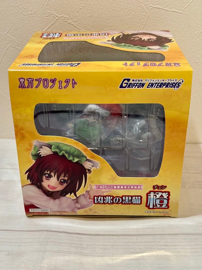 【未開封品】東方project 1/8 凶兆の黒猫 橙（チェン）