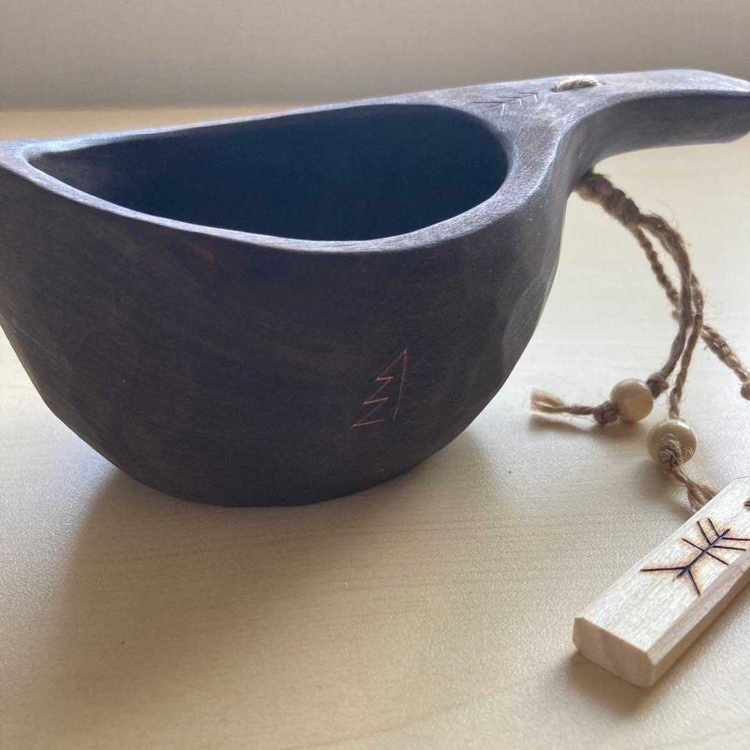 【新品】ソウルオブシベリア　#4 ホワイトペンダント　No.1007 ククサ