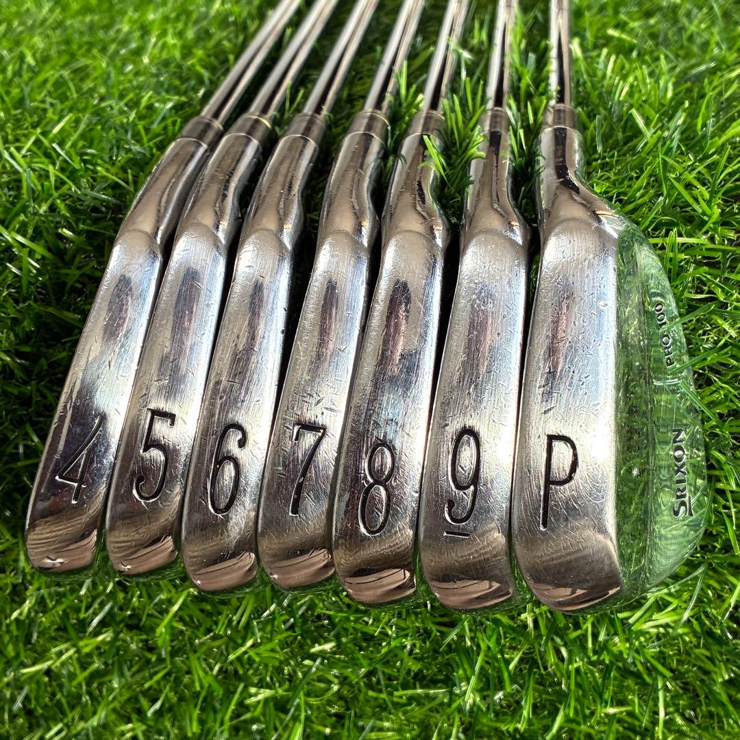 【名器】スリクソン PRO-100 アイアン 7本 R マッスルバック 軟鉄鍛造