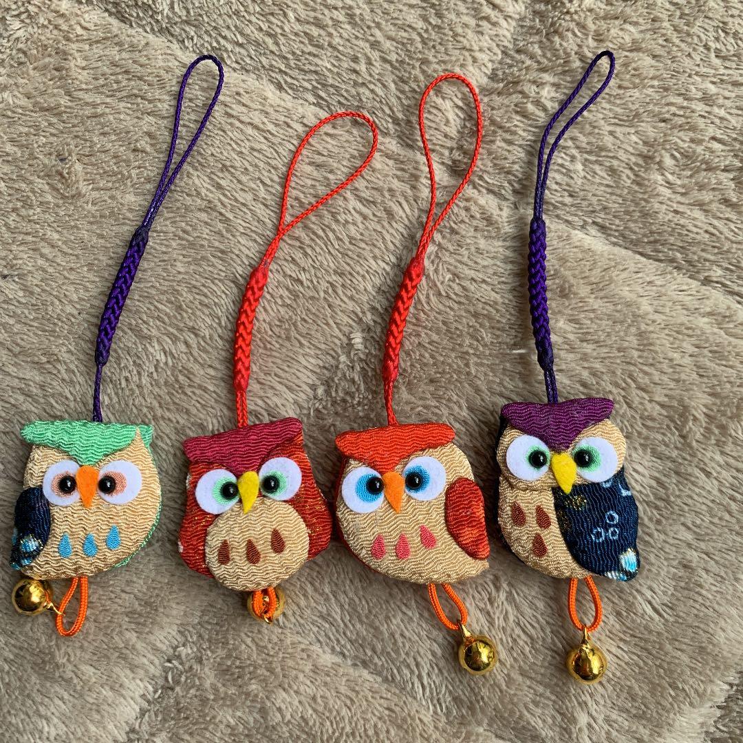 ふくろうのキーホルダー　ハンドメイド