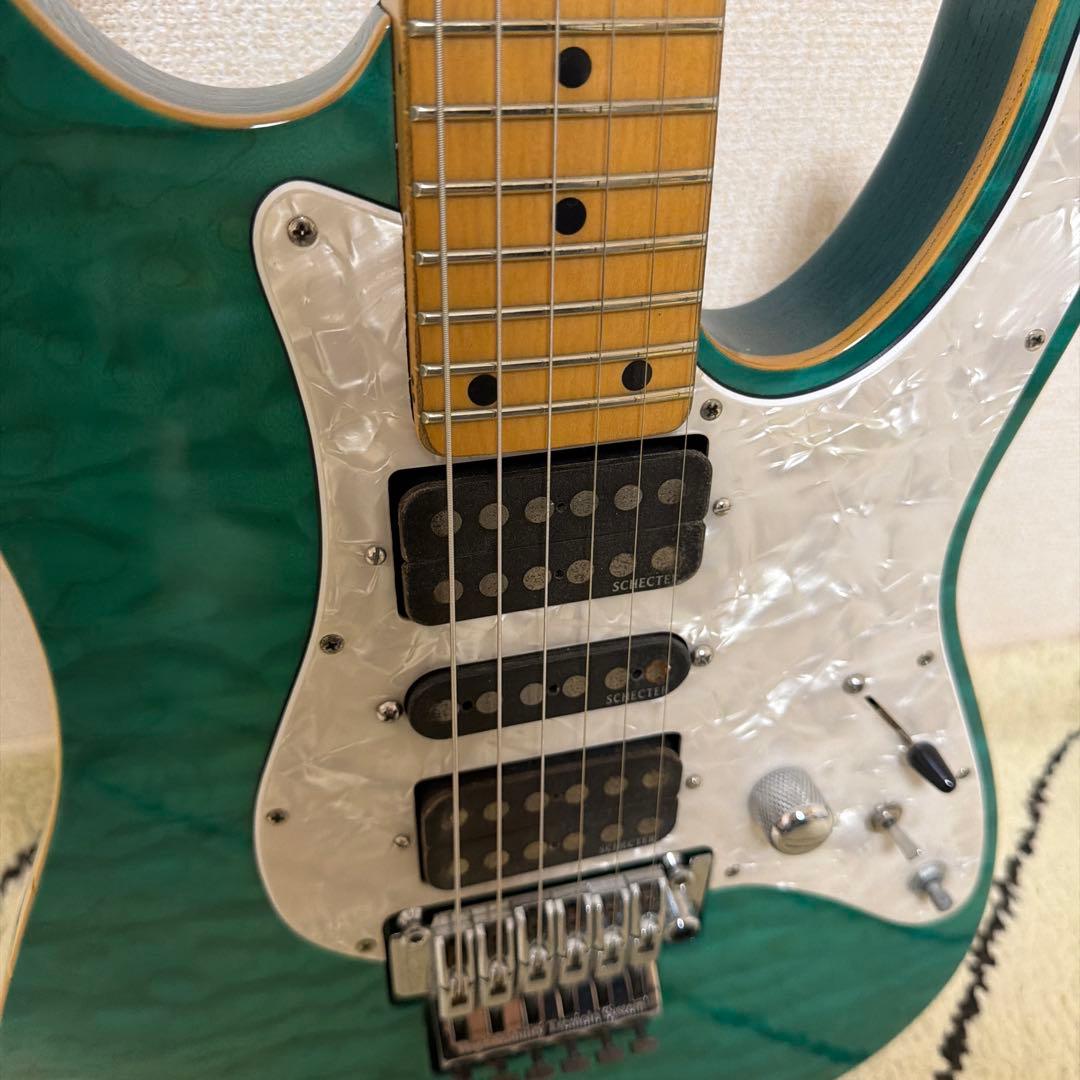 Schecter エレキギター グリーン