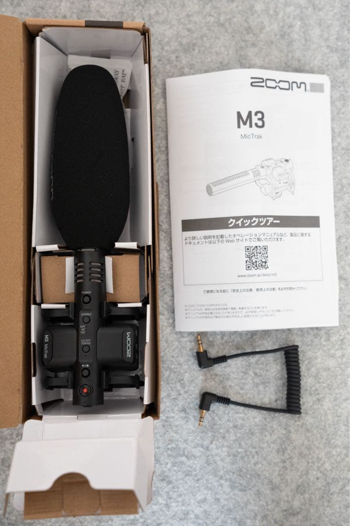 ★ほぼ新品★Zoom M3 マイク 強風防WSU-2 ケースセット