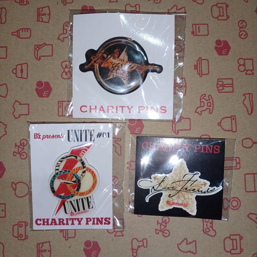 B'z 公式グッズ チャリティーピンズ(7点セット・おまけ付)