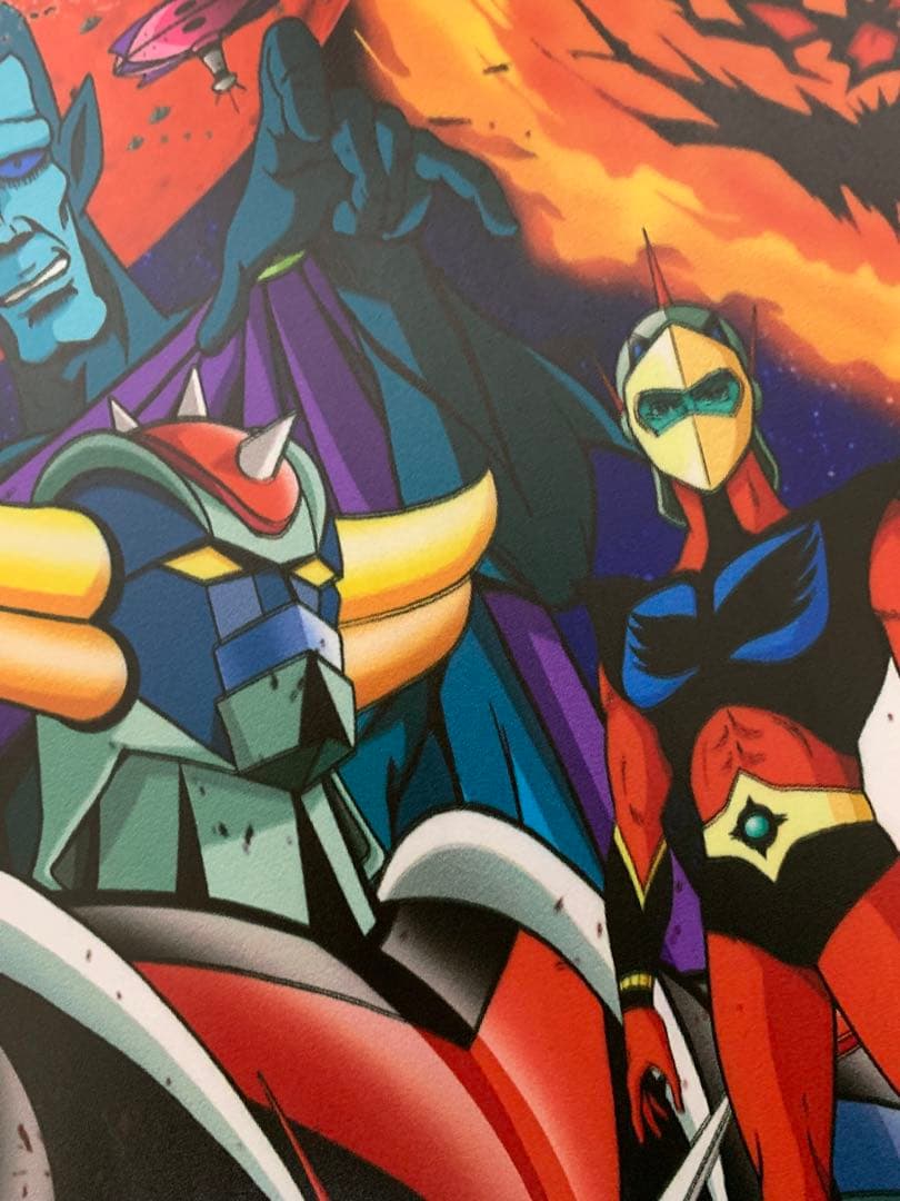 ◆UFOロボグレンダイザー◆4枚セット◆金属製ポスタ–◆30X20cm