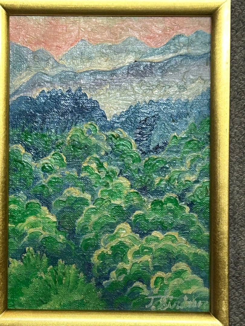 白岩俊治　油絵SMサイズ　風景画