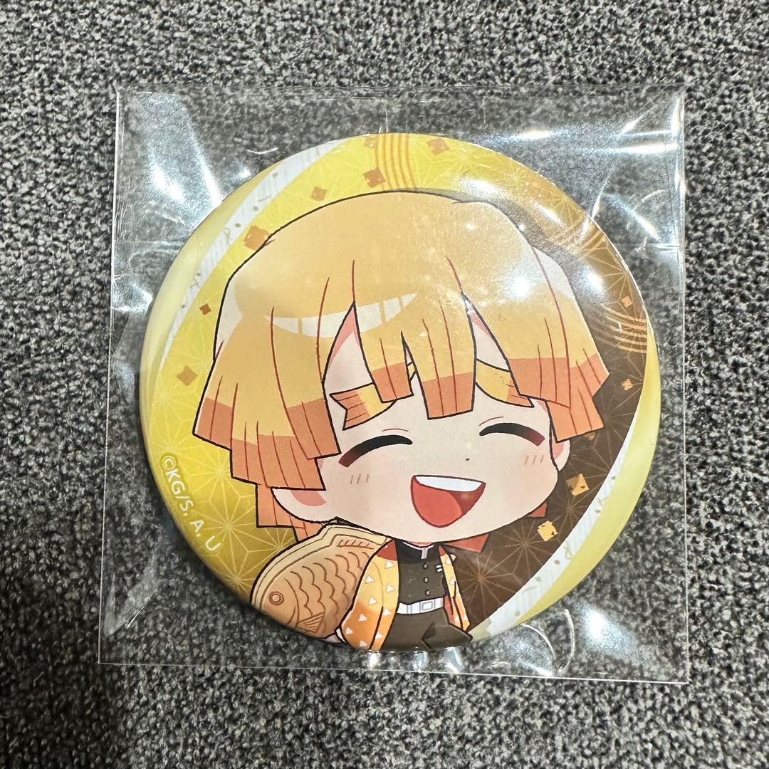 鬼滅の刃 セガ コラボカフェ たい焼き 缶バッジ 善逸