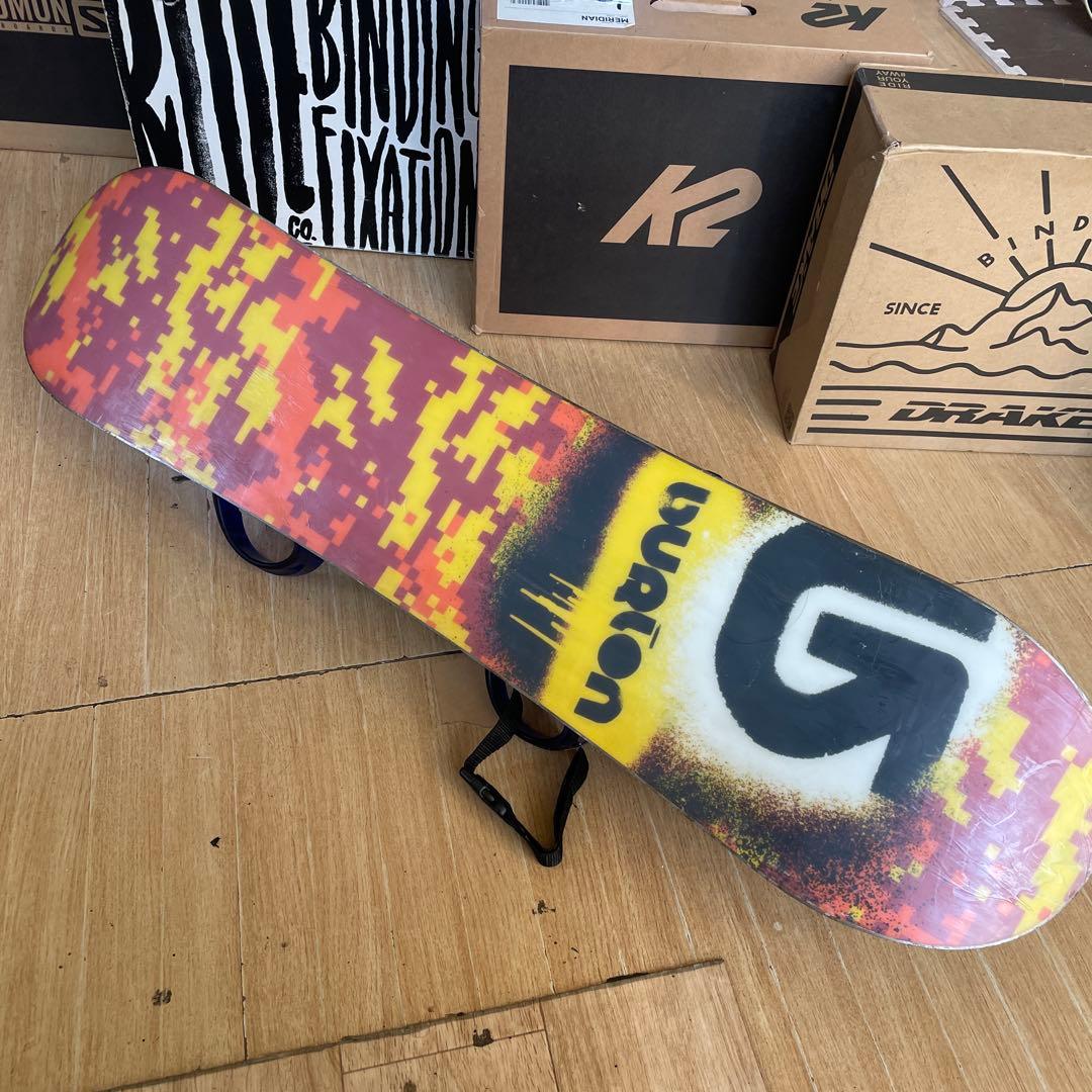 BURTON　キッズスノーボードセット　101cm　バートン　バイン付4点セット