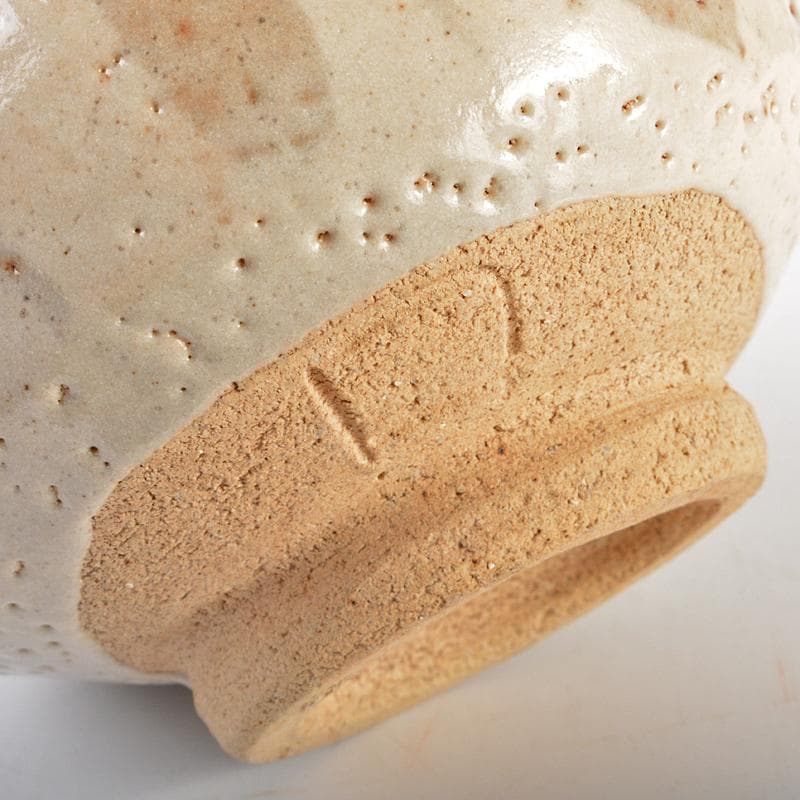 そら　北大路魯山人作　志野　志埜　茶碗　共箱　M　R6749