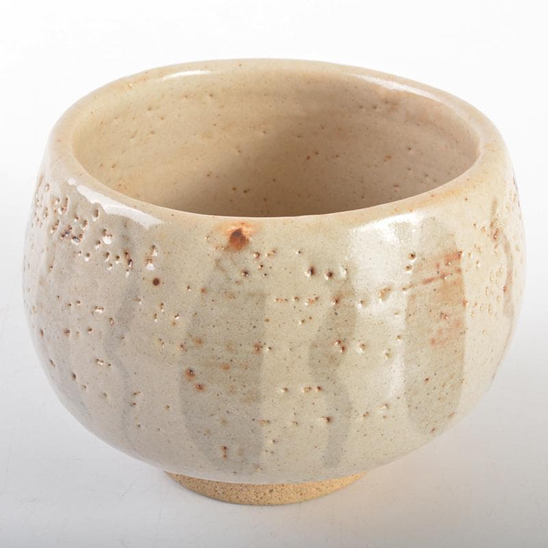 そら　北大路魯山人作　志野　志埜　茶碗　共箱　M　R6749