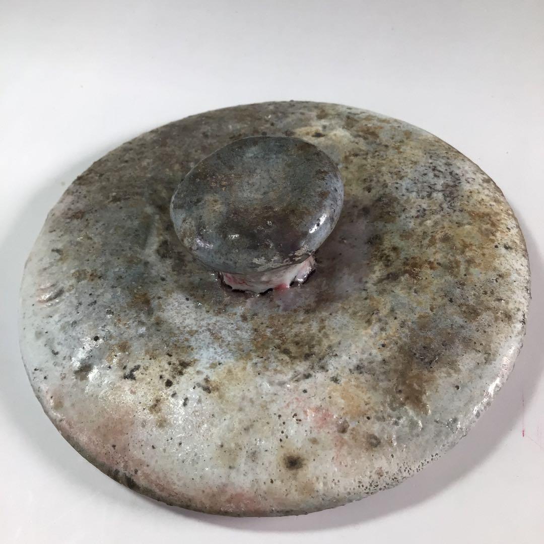 Ｒ６８　水指　『萩焼』『中村龍和造』　共箱　茶道具