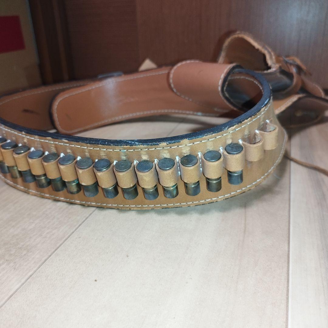 東京CMC ウエスタン ガンベルト ホルスター　飾り弾18個 本革 レザー