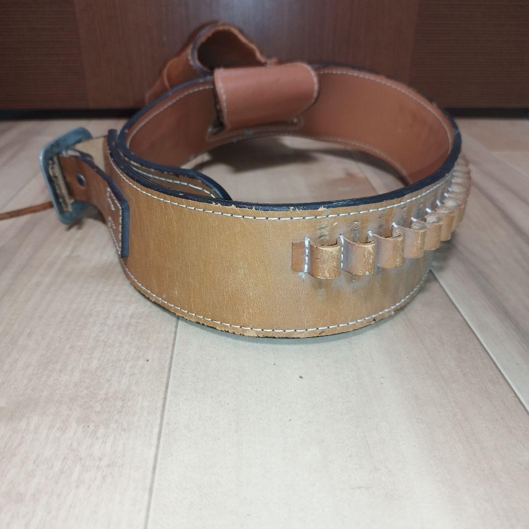 東京CMC ウエスタン ガンベルト ホルスター　飾り弾18個 本革 レザー