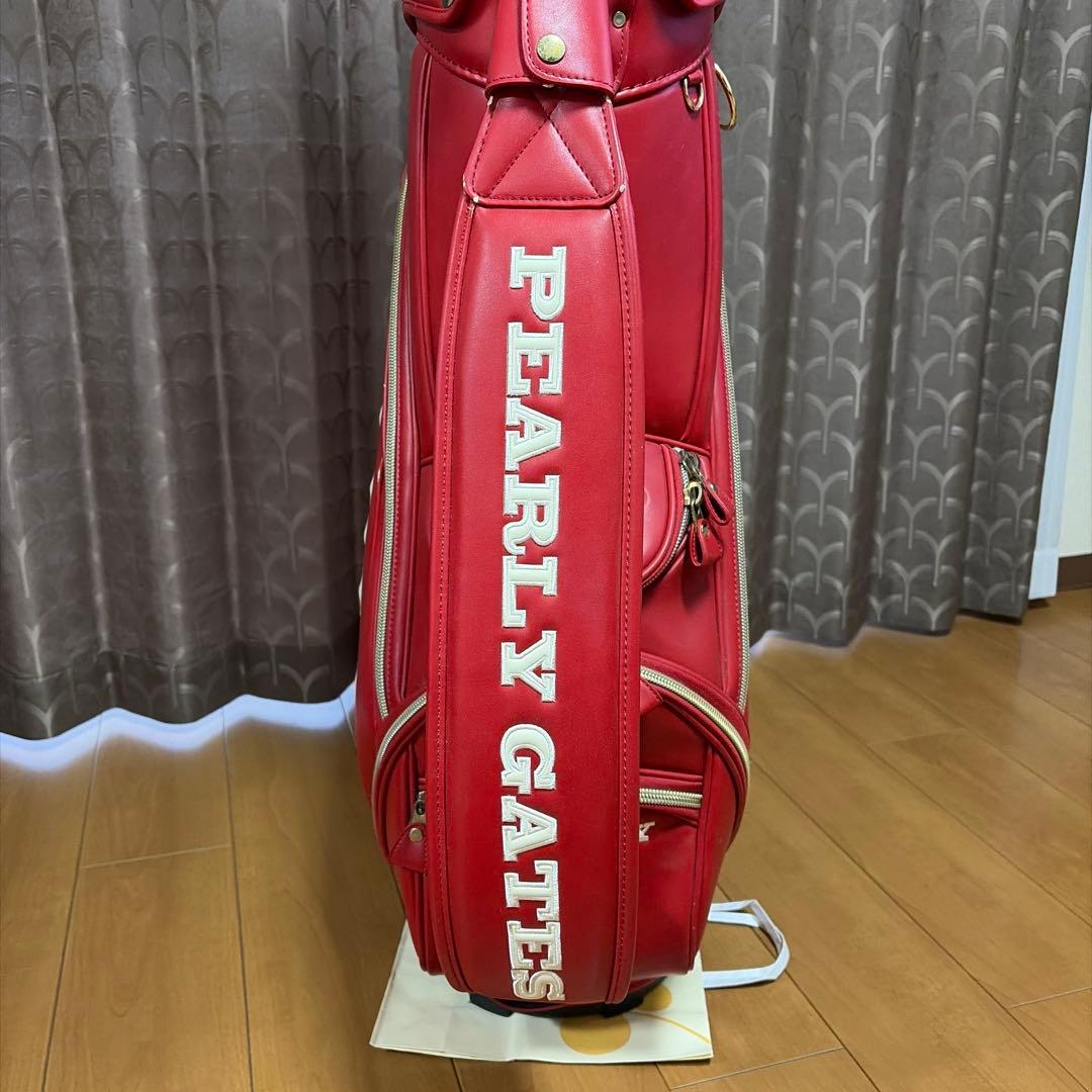PEARLY GATES キャディバッグ 赤