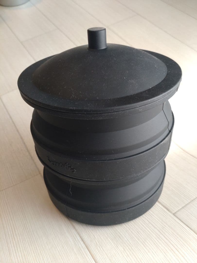 Camp Ooparts MU Sierra 折畳式シリコン製黒色せいろ