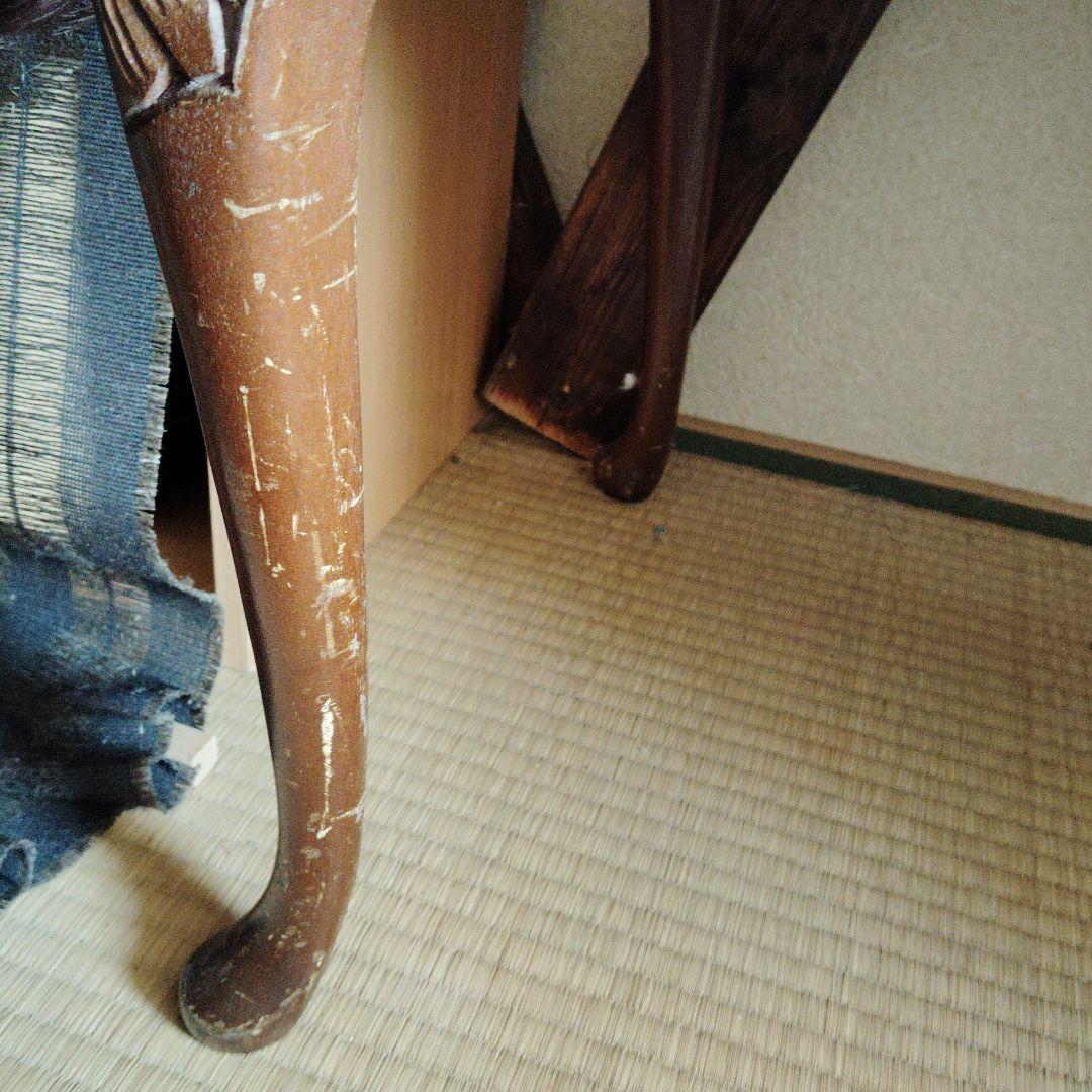 【お値引中】希少◆ライディングビューロー　アンティーク　鍵付き　猫脚