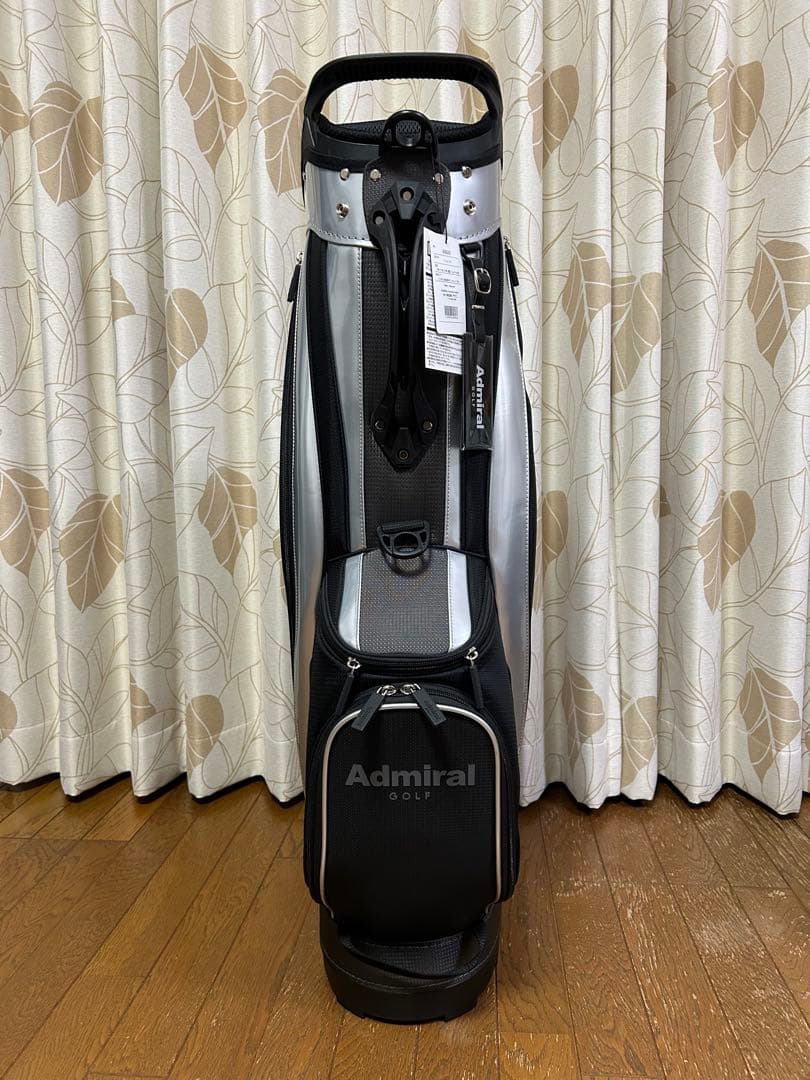 Admiral ゴルフキャディバッグ シルバー/ブラック
