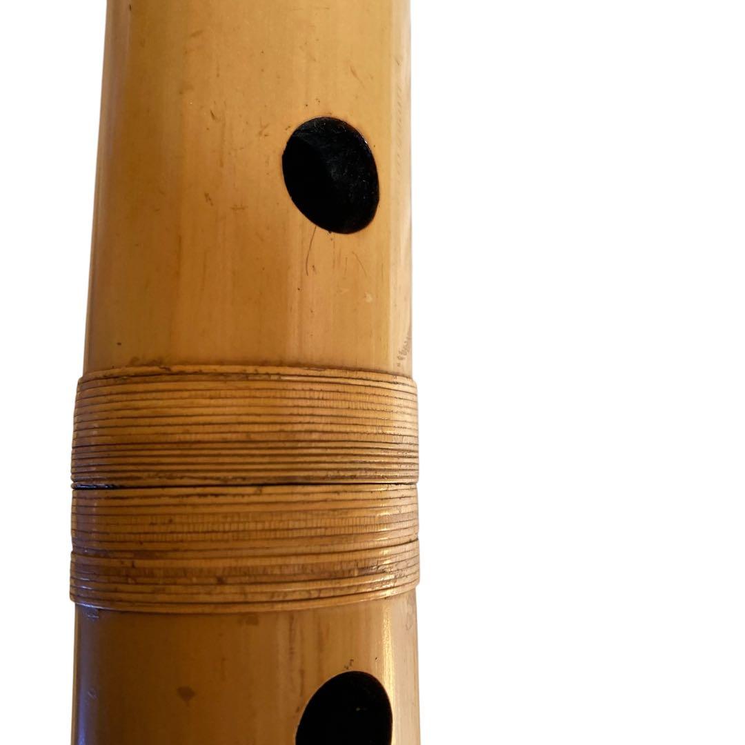 動作保証　尺八　銘あり　岳？　藤巻　約51cm