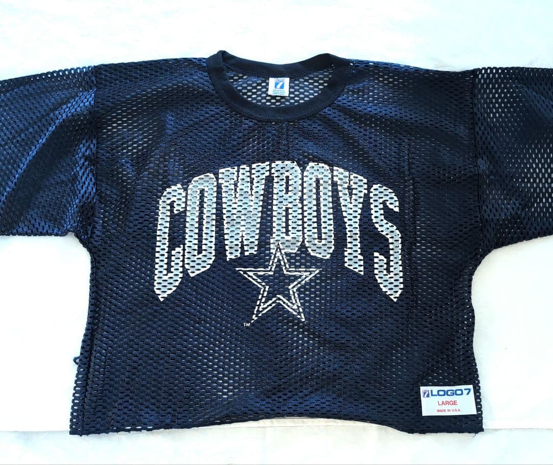 ビンテージ（30年前）90,アメフトメッシュＴシャツ