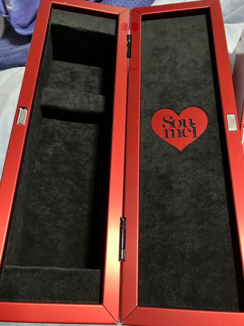 ソウメイ　シャンパン　空箱　レッド　２個