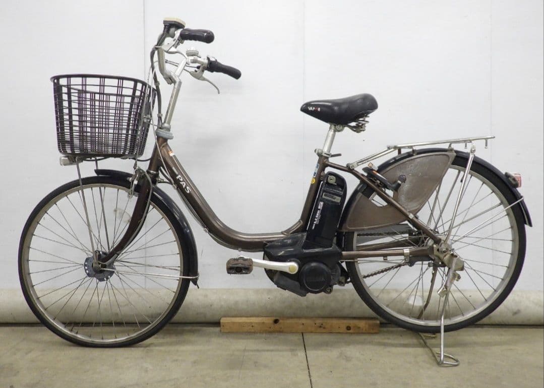 電動アシスト自転車 シティタイプ ヤマハ　PASブラウン 24インチ