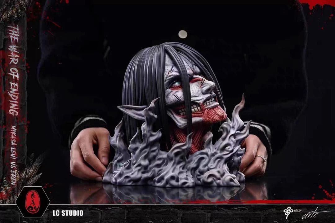 進撃の巨人 ミカサ・アッカーマン 始祖の巨人 フィギュア ガレージキット