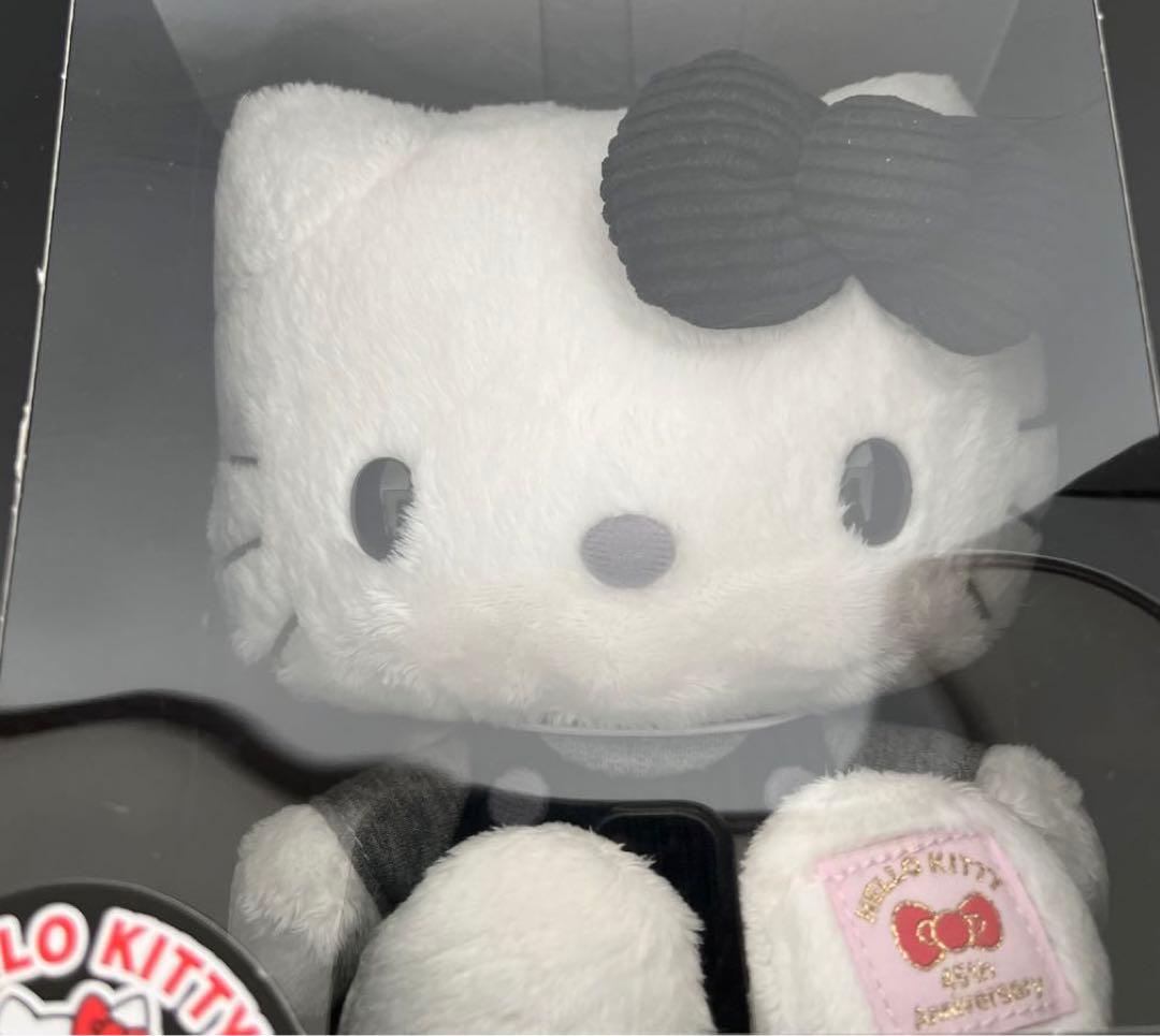 キティ　45th モノトーン　ドール　ぬいぐるみ