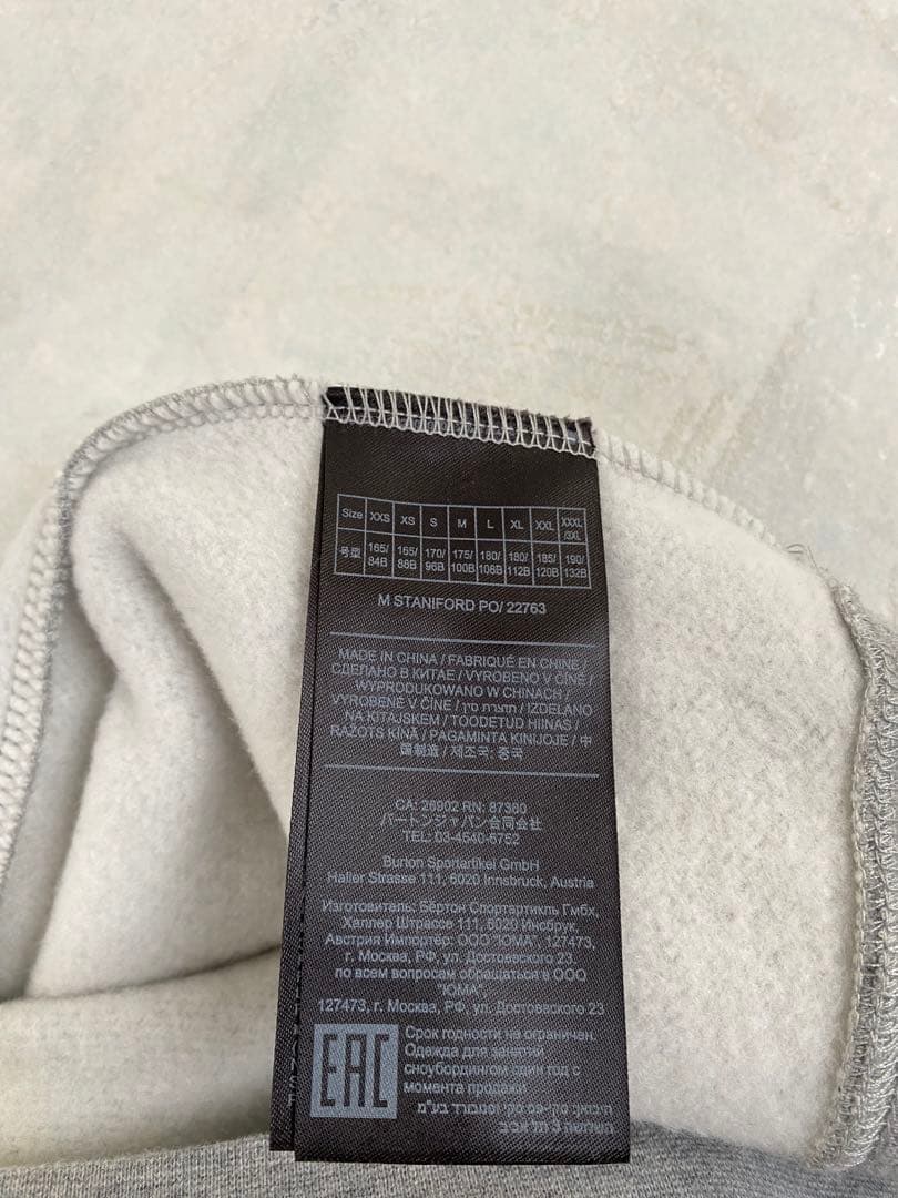 美品 Burton boards AIR パーカー サイズS JPN:M