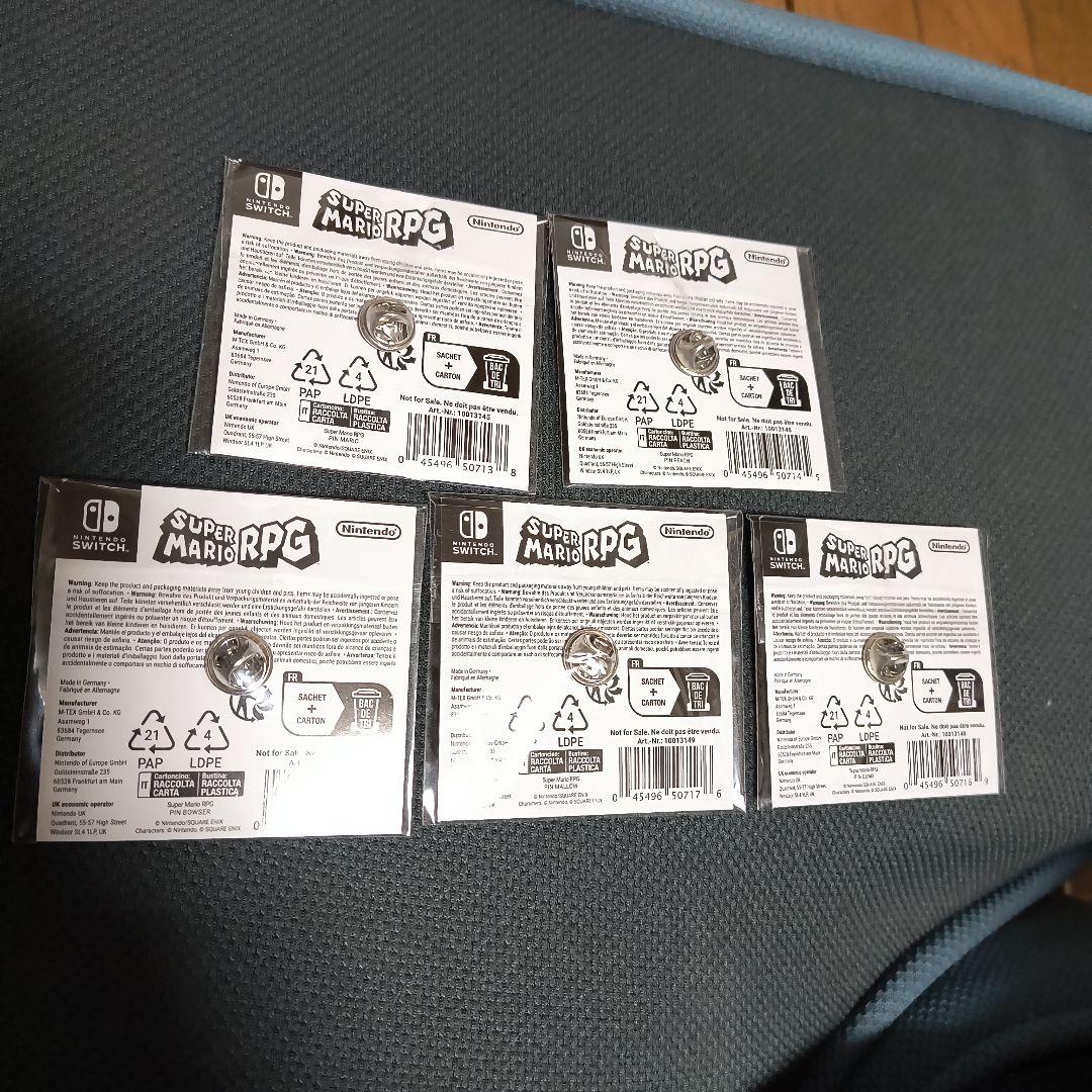 ラスト 新品未開封 海外 限定 レア スーパーマリオrpg ピンズ ピンバッジ