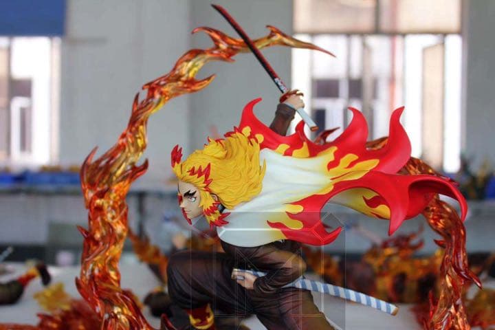 人気　鬼滅の刃　フィギュア　殿堂スタジオ　炎柱　劇場版　煉獄杏寿郎　　海外限定