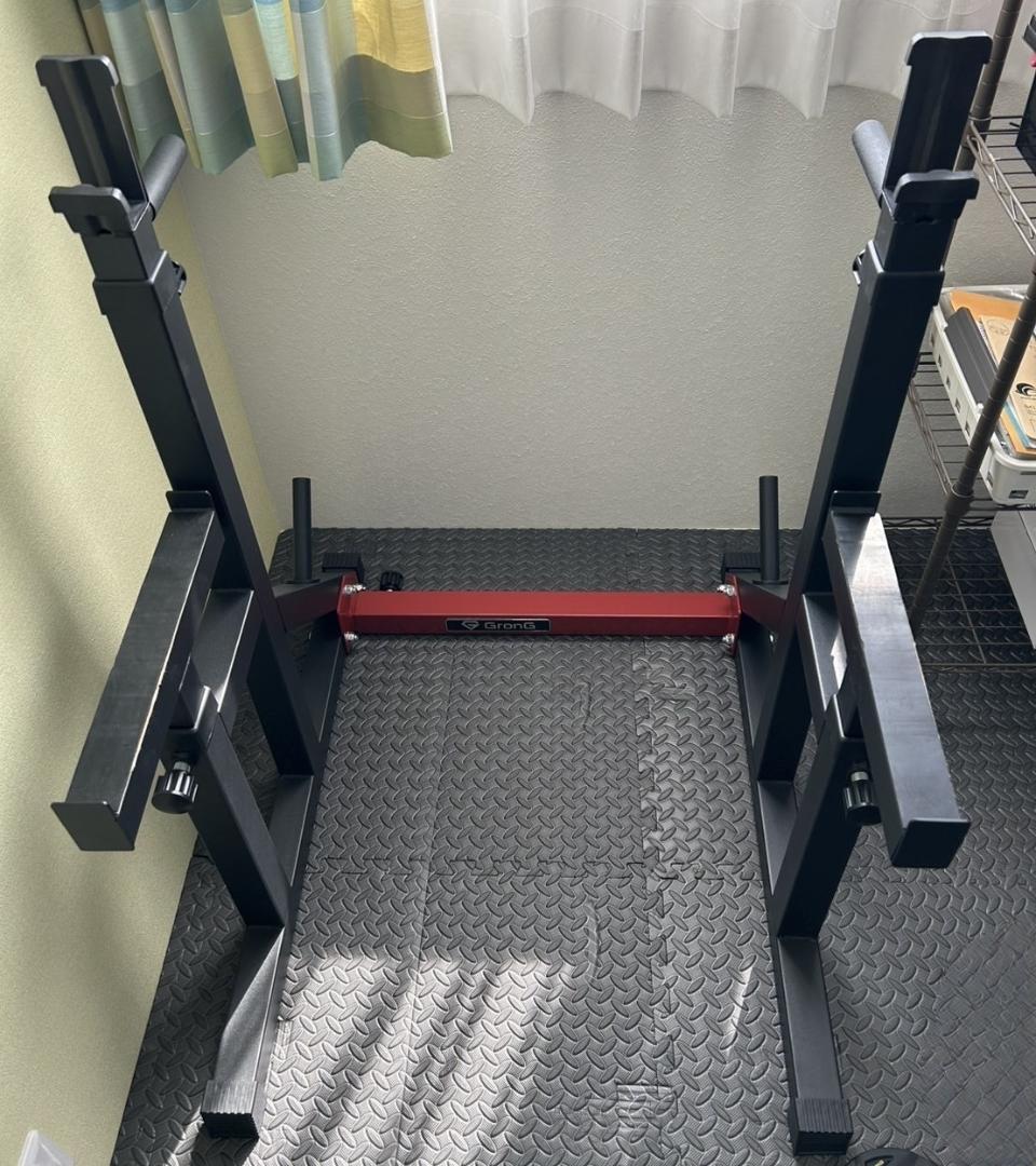 グロング GronG バーベルスタンド美品 ベンチプレスラック スクワット