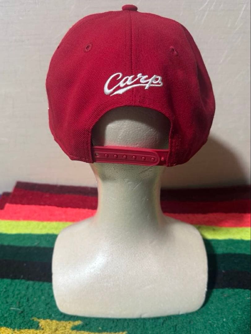美品 ニューエラ 広島カープ カタナカ アカヘル 刺繍 キャップ スナップバック