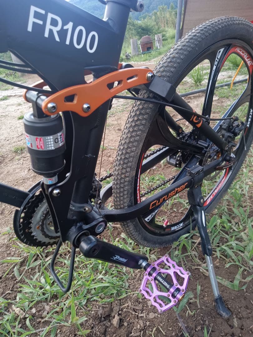 引取限定 FR100 マウンテンバイク ブラック/オレンジ 26インチ