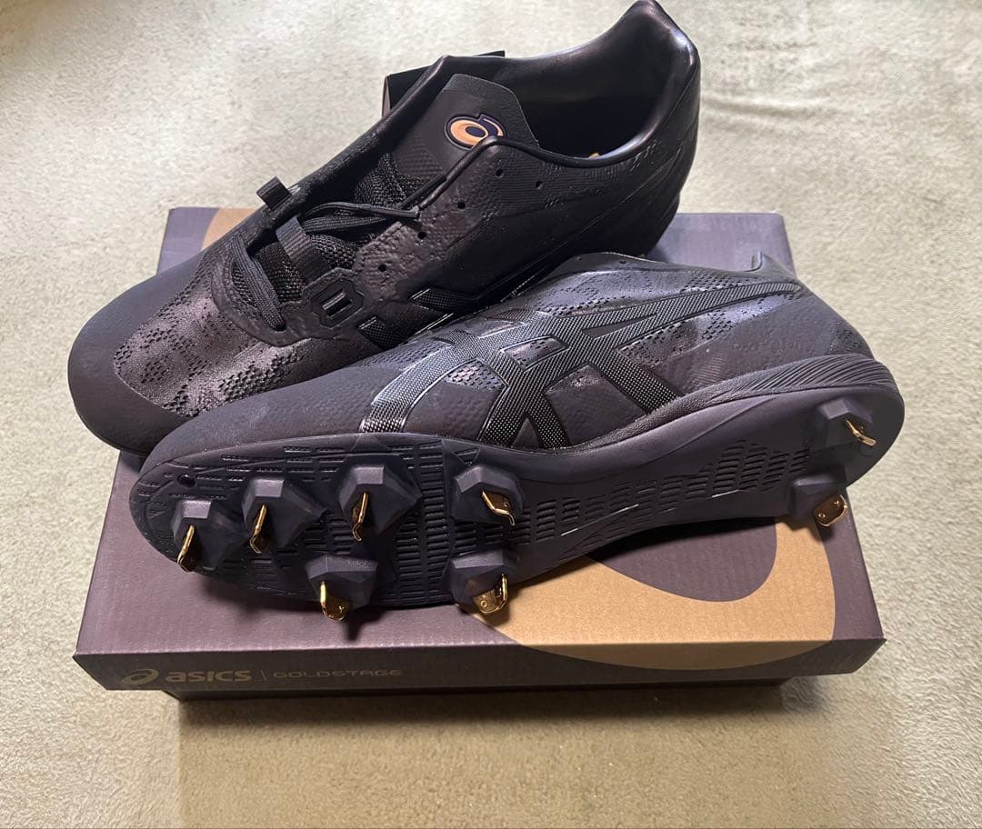 【新品未使用】asics アシックス　GOLDSTAGE 野球スパイク27.5