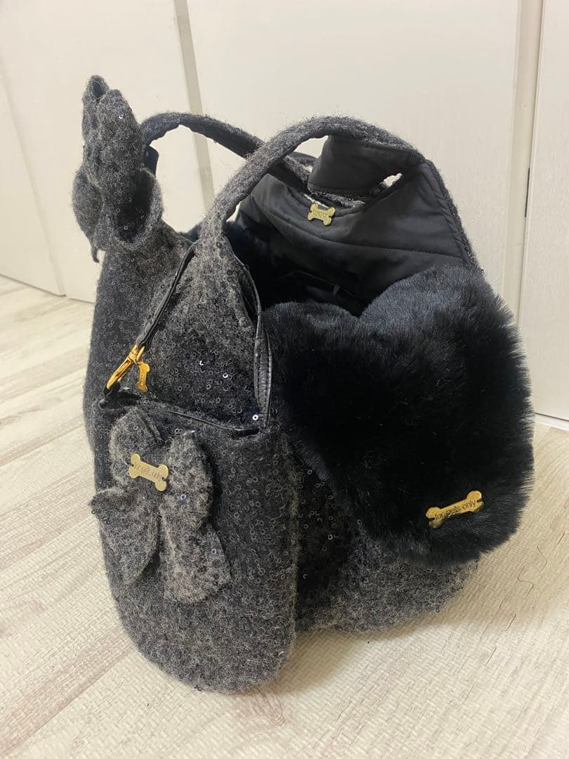 for pets only スパンコールキャリーＳサイズ♡ マナーポーチ付き
