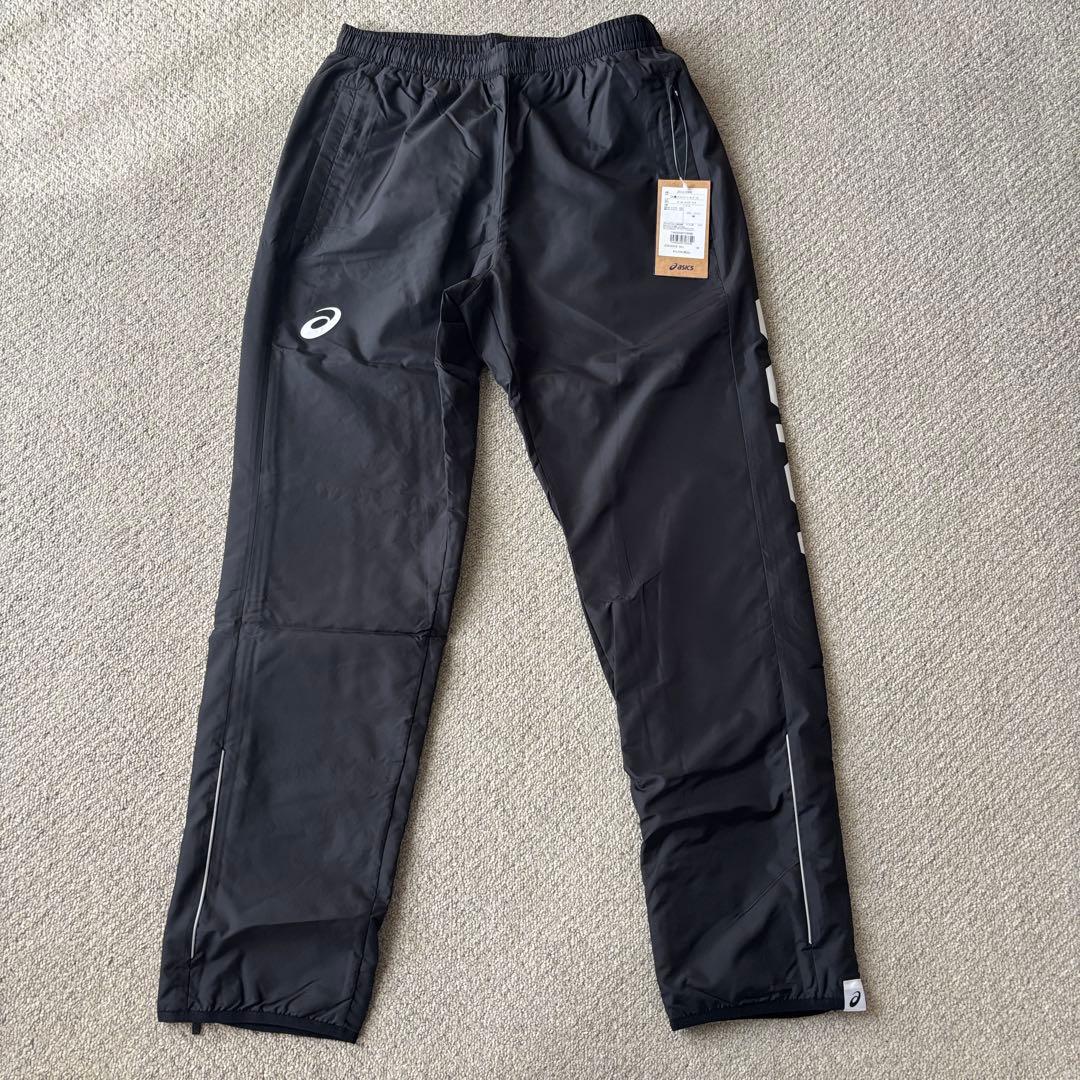 廃盤品！新品ASICS ウインドブレーカー 上下セット 黒 ジャージ
