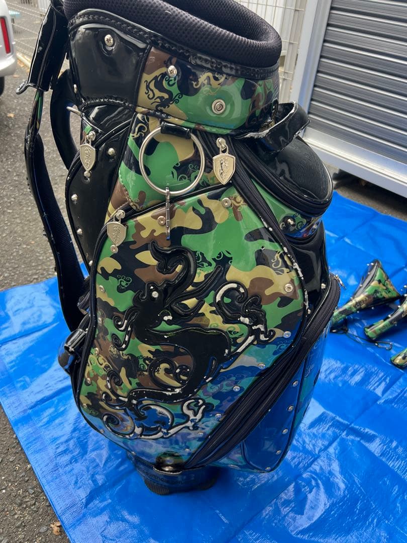 ダンスウィズドラゴン　カモフラキャディバッグ