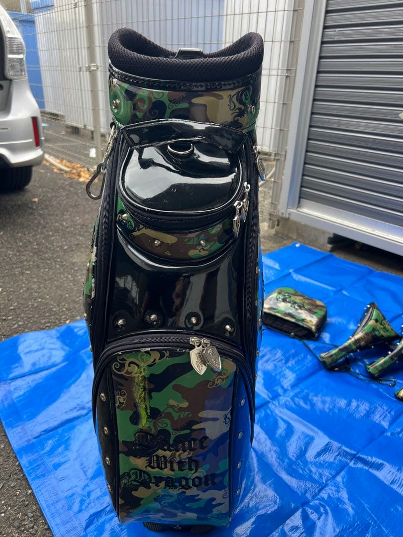 ダンスウィズドラゴン　カモフラキャディバッグ