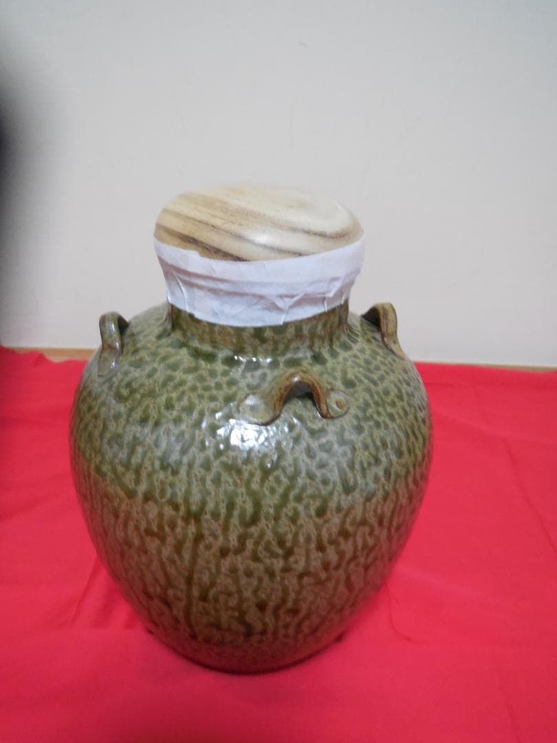 茶道具　　丹波　 清水窯　 四つ耳茶壷　 飾網紐 　紐3本 口紐付