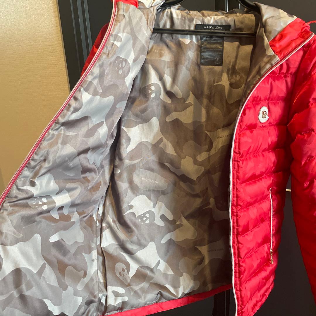 MARK & LONA スカル迷彩柄ダウンジャケット サイズM