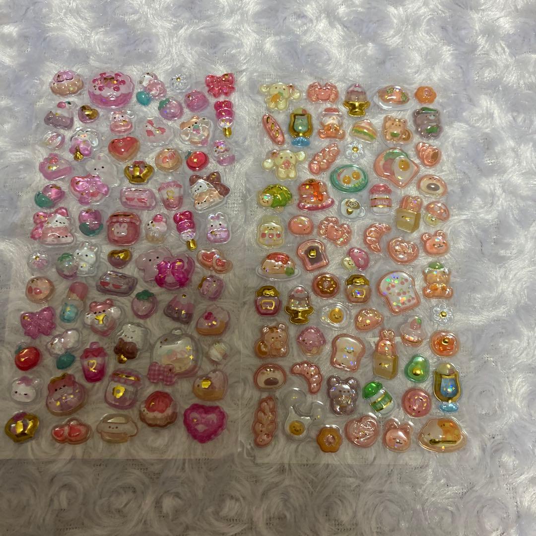 シール帳　完成品　シールバインダー　ぷっくりシール 大量 台紙27枚分