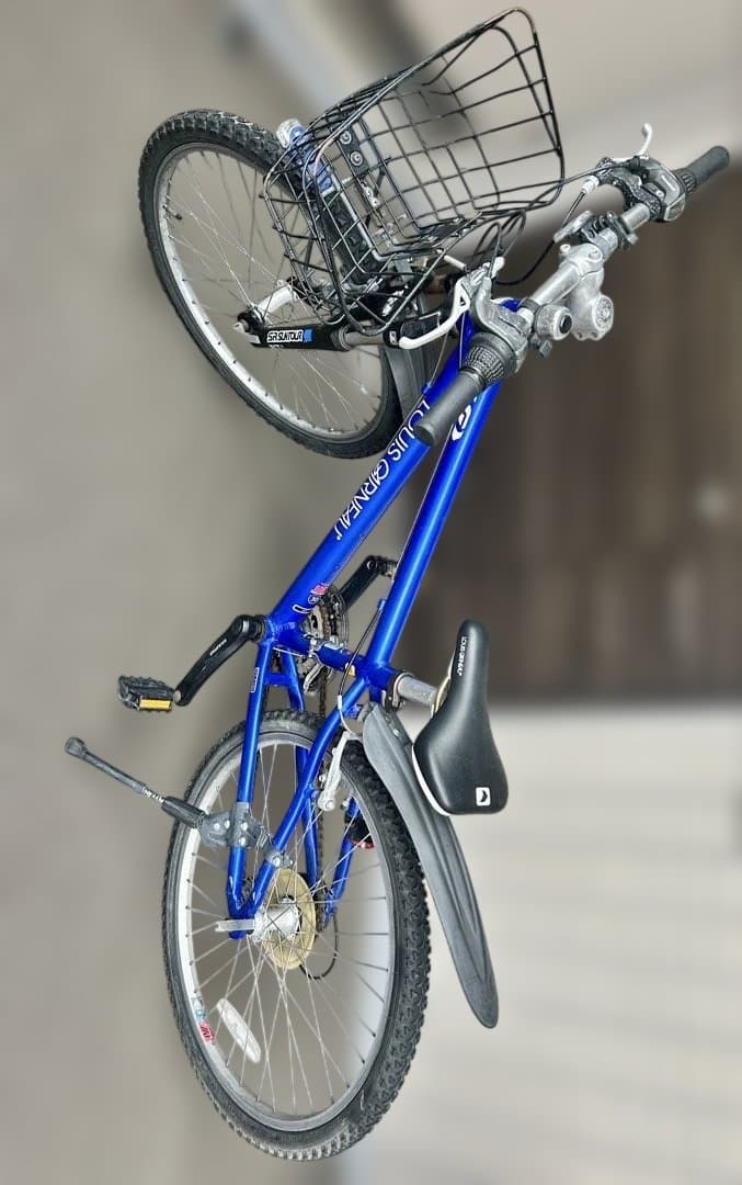 ルイガノ LOUIS GARNEAU 24インチ 自転車前カゴ泥除けスタンド付