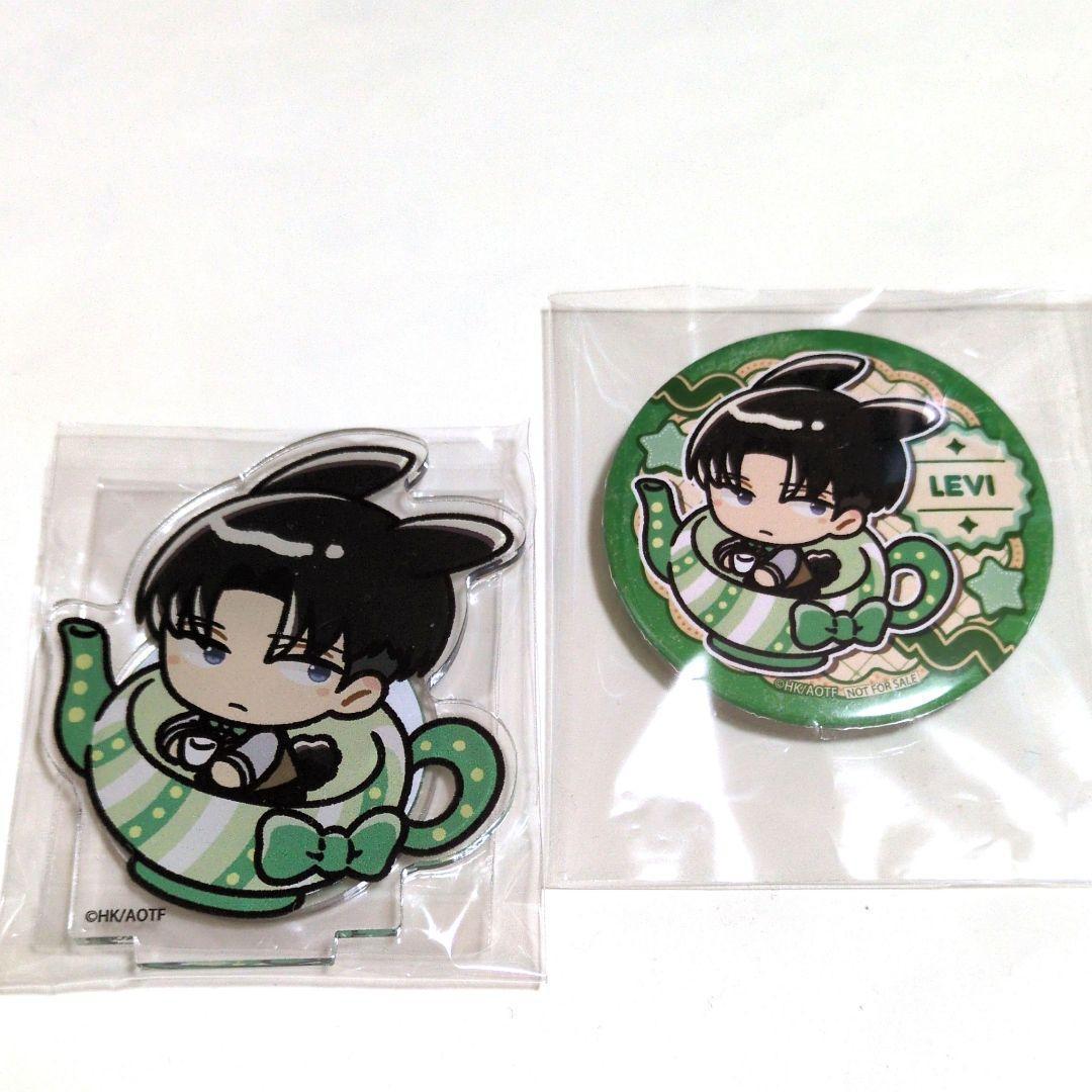 リヴァイ 希少 レア プリロール 缶バッジ アクリルスタンド 進撃の巨人