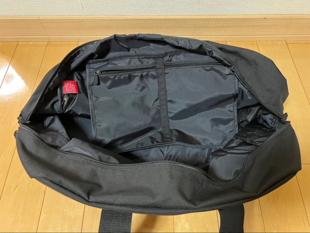 マンハッタンポーテージ　ブラック ボストンバッグ 耐久性キャンバス