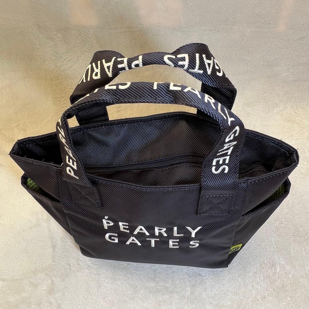 パーリーゲイツ 近年モデル カートバッグ ブラック ロゴ ニコちゃん