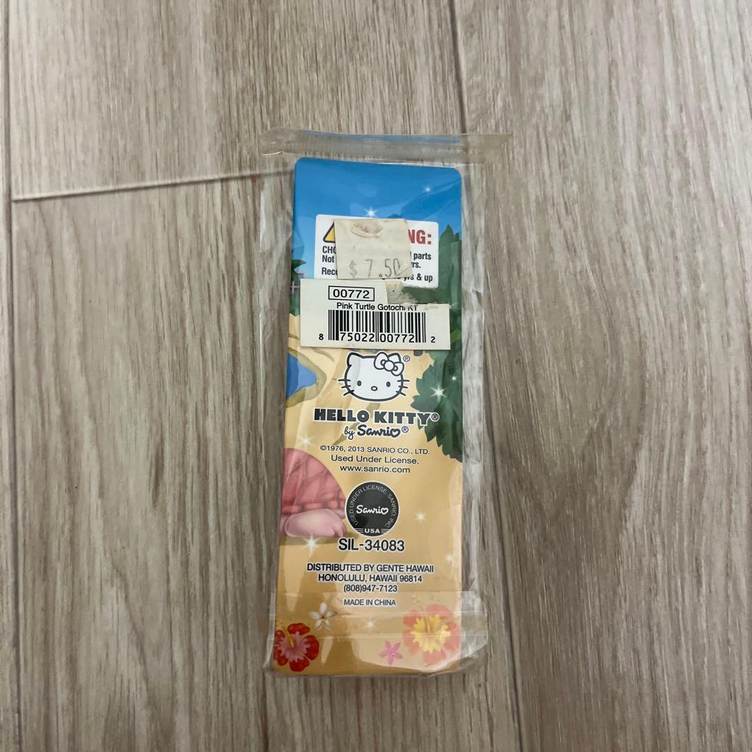 レア ハローキティ 根付け ストラップ ハワイ 日焼け カメ 新品未使用