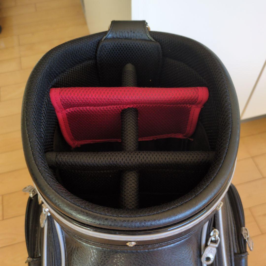 Munsingwear キャディバッグ ブラック/レッド