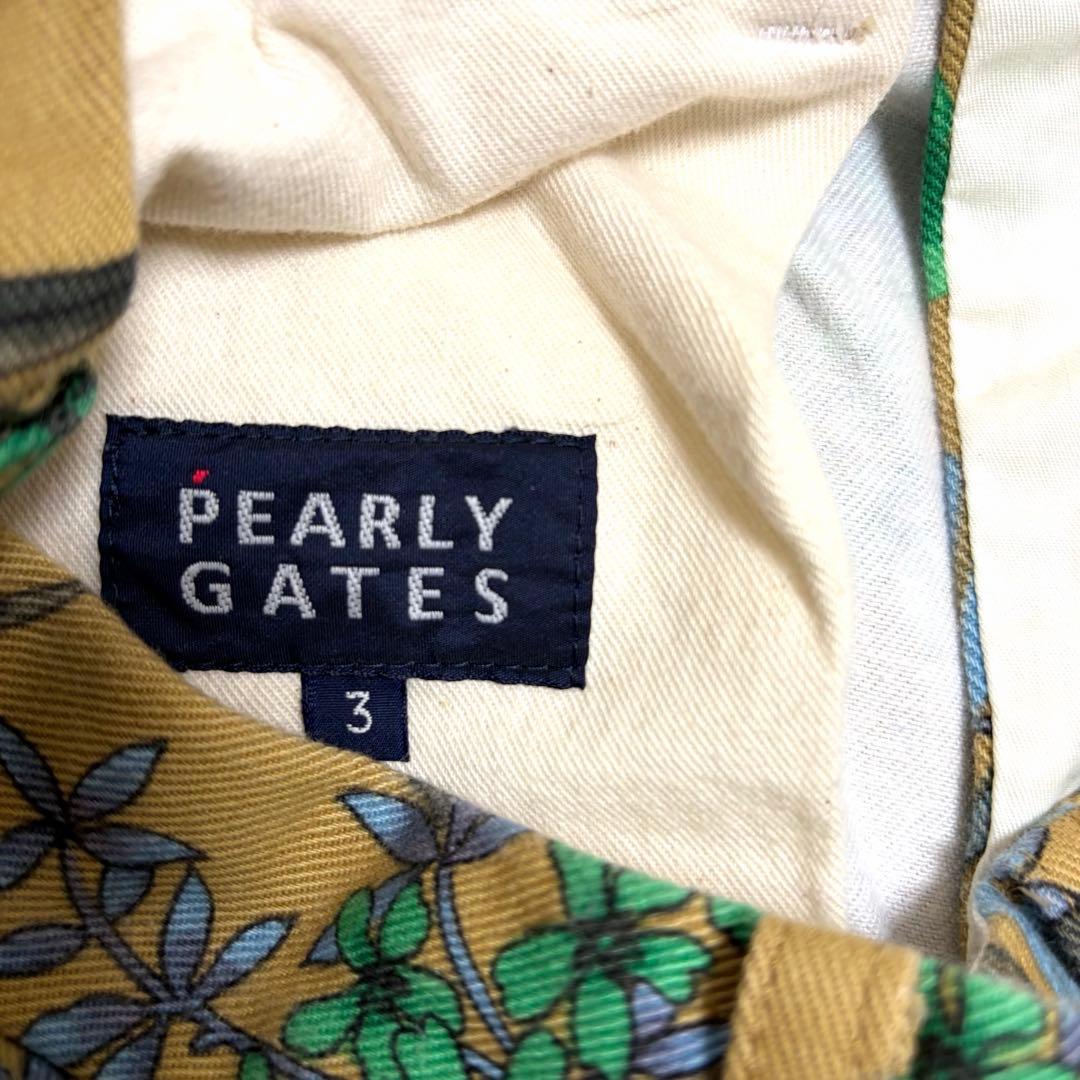 PEARLY GATESパーリーゲイツ　ボタニカル花柄　コットン　S 春ゴルフ