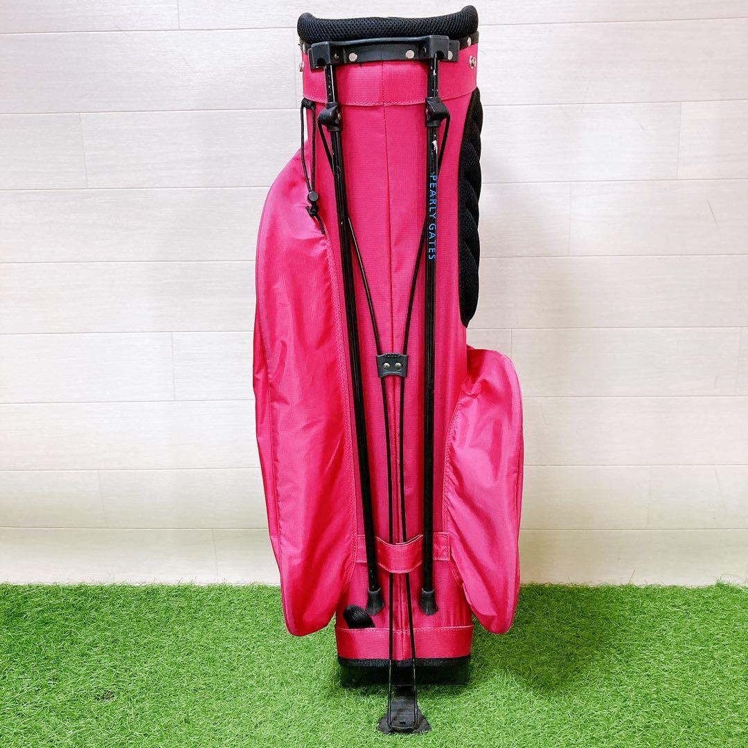 パーリーゲイツ　スタンド式　キャディバッグ　軽量　ゴルフバッグ　ピンク